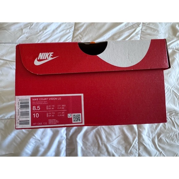 New Sneakers Nike Court Vision Sneaker Size 8.5m /10w Blue White NIB - Picture 7 of 9
